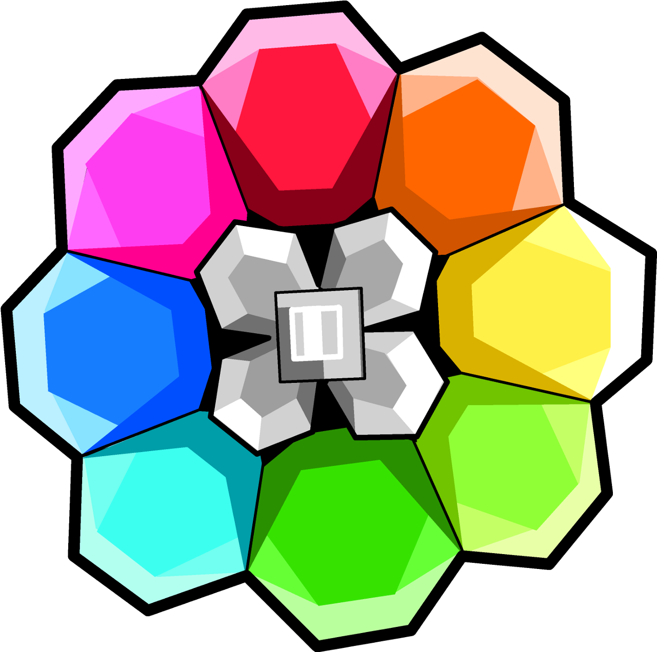 Twitch Plays Pokemon Thread - Pokemon Rainbow Badge (1280x1280)