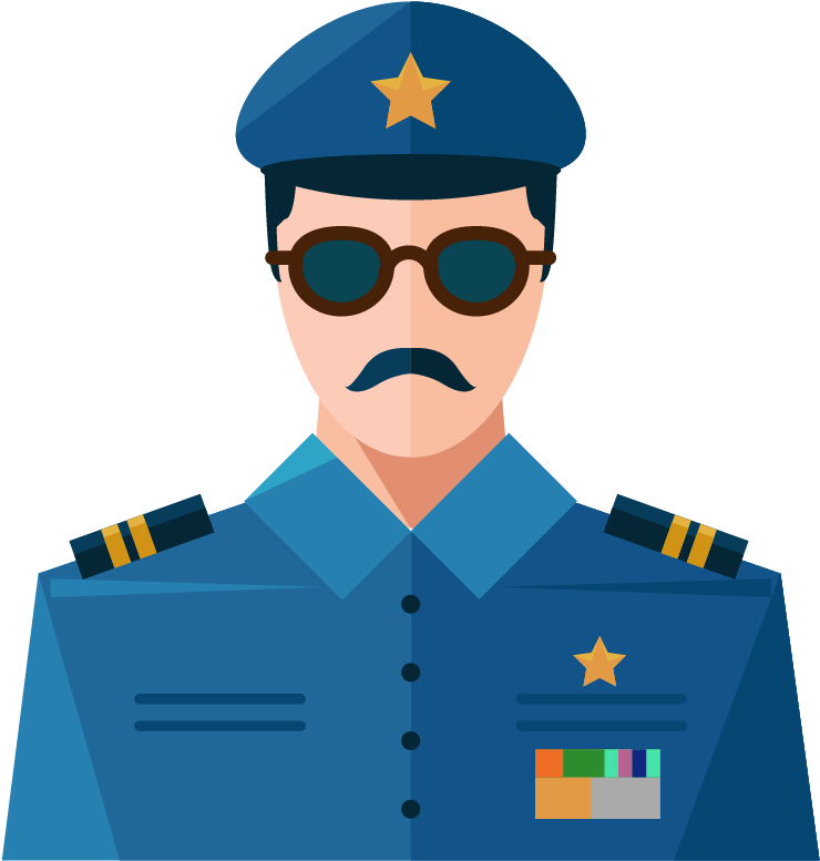 Policeman Free Icon - Government Png (834x834)