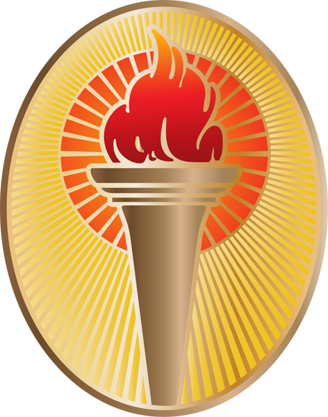 Olympic Medals Clipart - Girl With Torch Transparent Background (472x600)