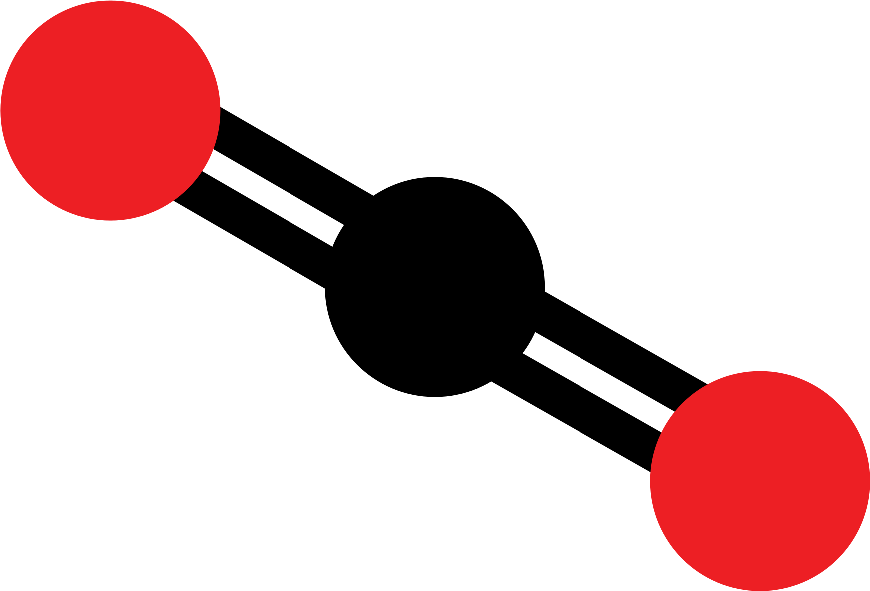 Open - Carbon Dioxide Molecule Png (2000x1440)