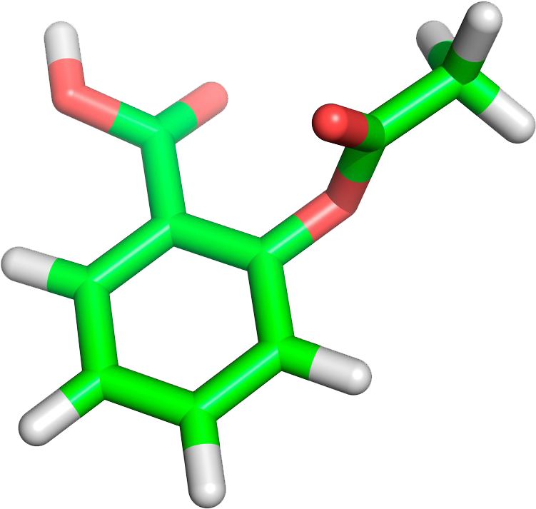 Aspirin Molecular Graphics Pharmaceutical Drug Molecule - Aspirin Molecular Graphics Pharmaceutical Drug Molecule (1024x1024)