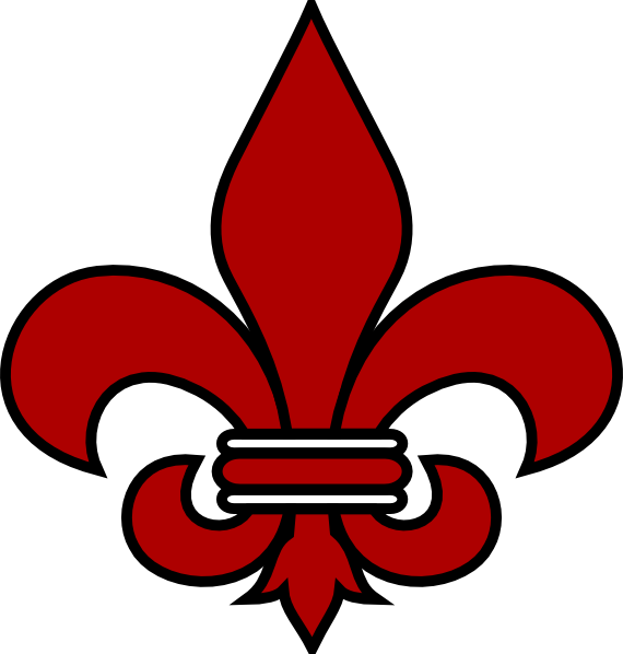 Red Fleur De Lis (570x598)