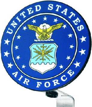 Grave Markers For Veterans, Police Officers, Firemen - United States Air Force Veteran Logo (460x368)