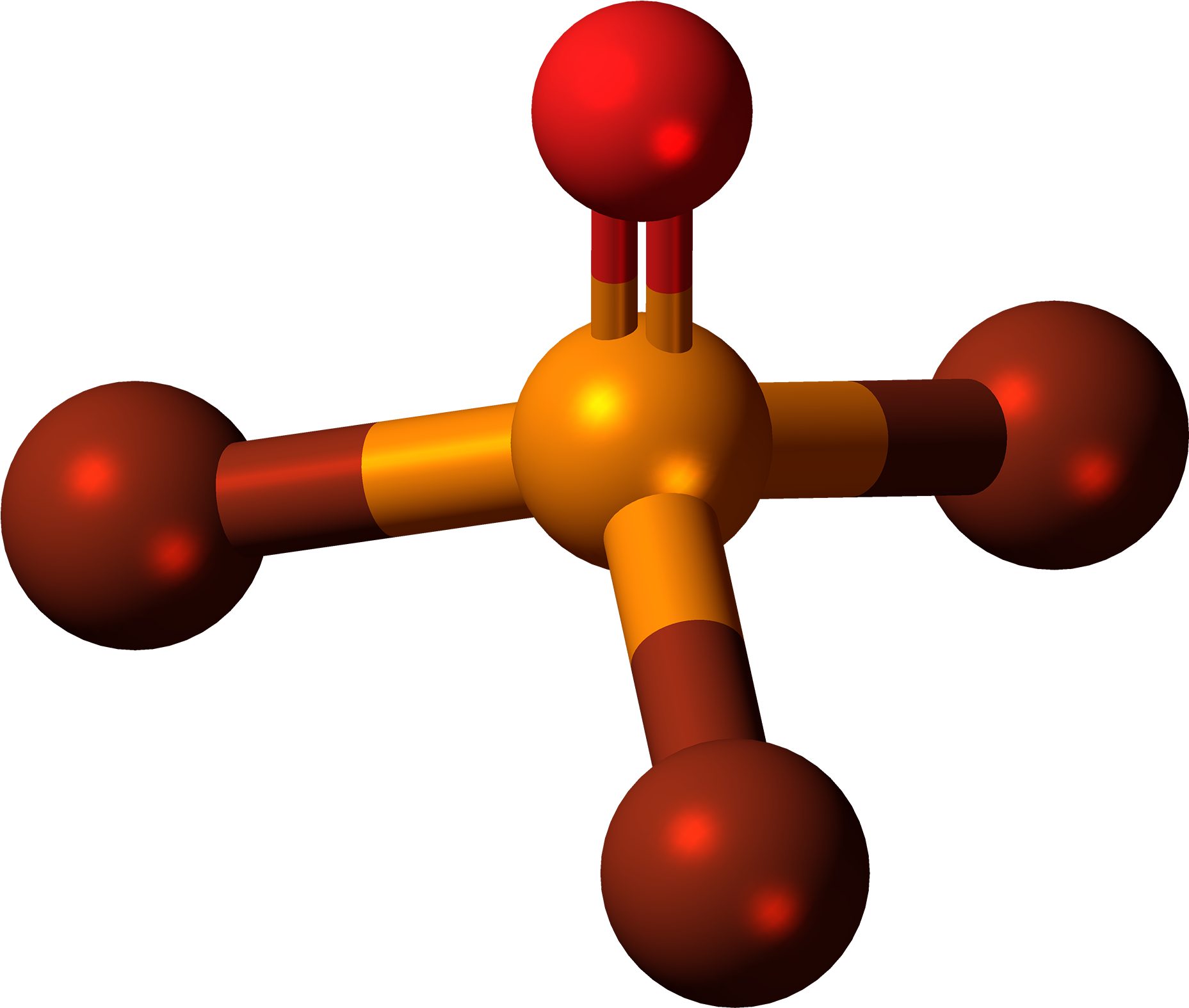 Phosphoryl Bromide Molecule Ball - Phosphoryl Bromide (2000x1718)