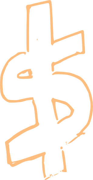 Dollar Sign Clip Art - Portable Network Graphics (306x592)