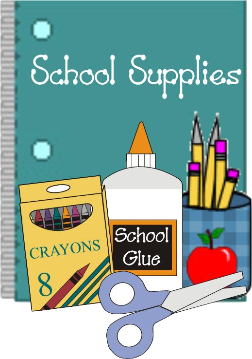 Course Clipart School Supply - Classroom And School Supplies (525x750)
