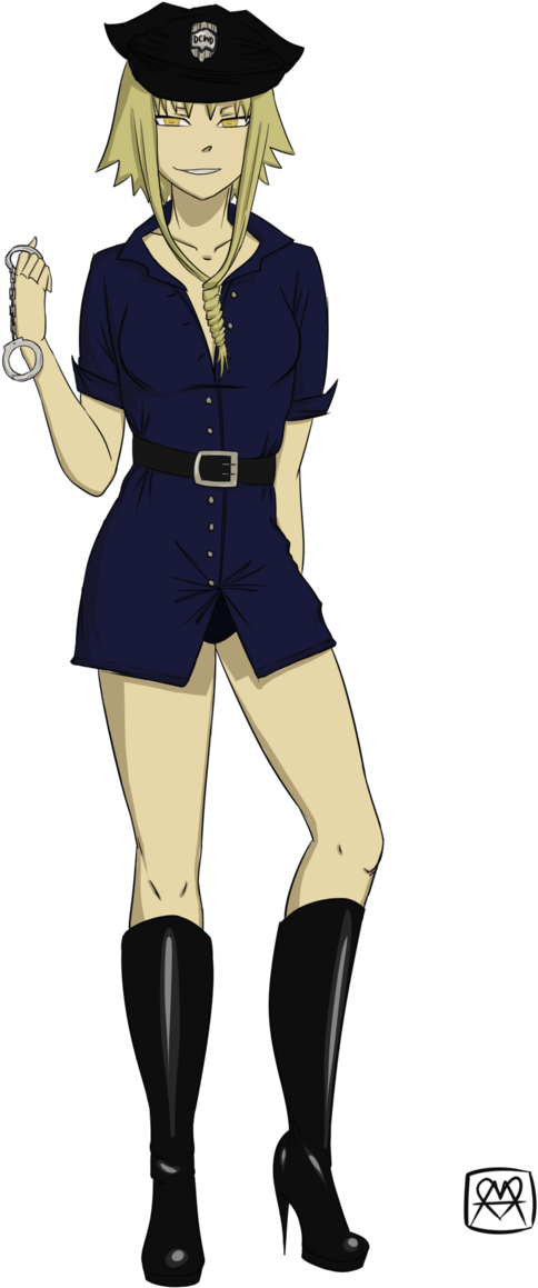 Medusa Drawing Police Officer Character - Medusa Drawing Police Officer Character (670x1191)