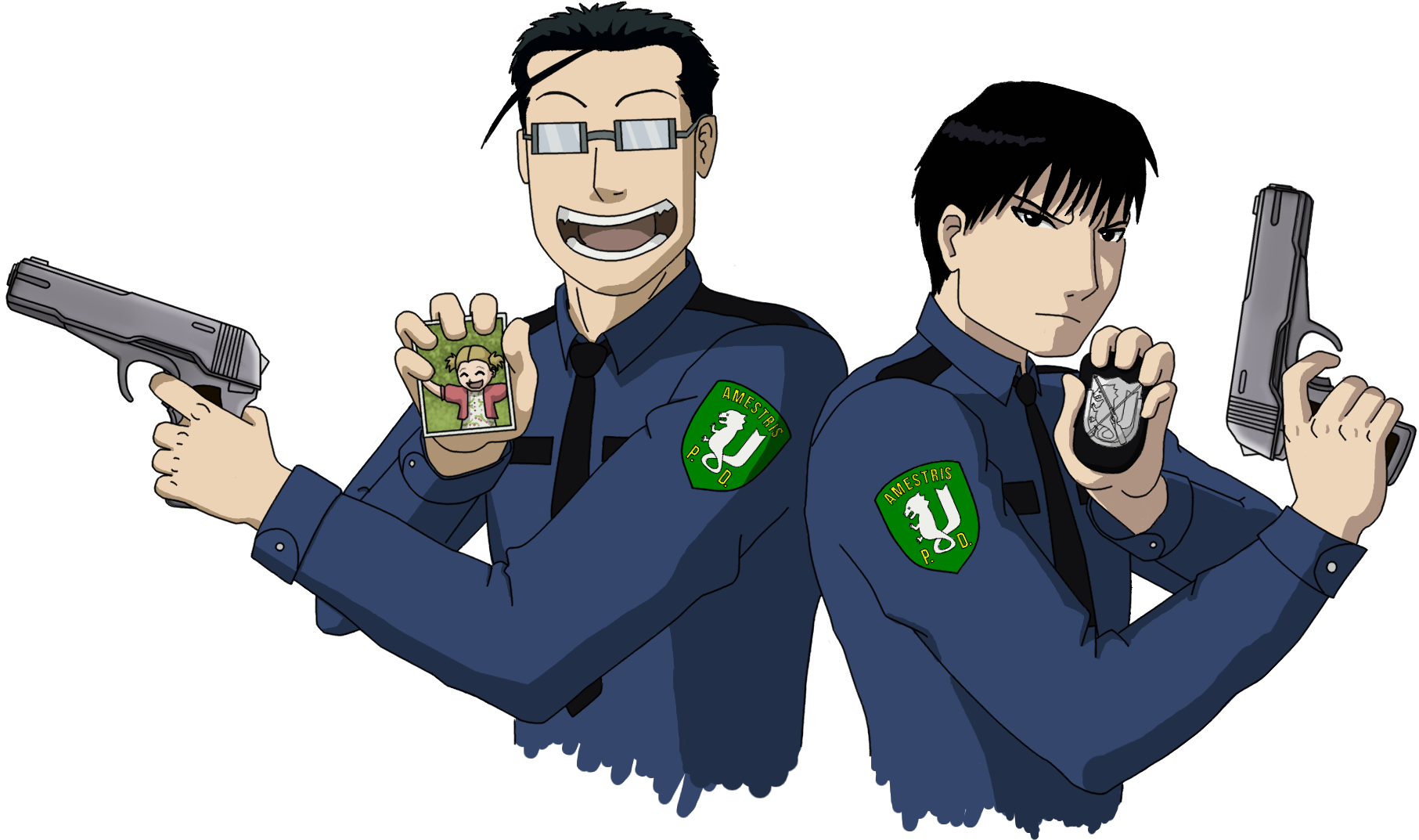 Roy Mustang Amestris Buddy Cop Film Police Officer - Anime Police Officer (1857x1146)