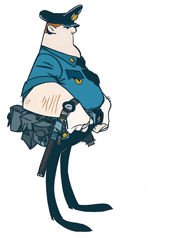 Cartoon Police Officer Drawing - Drawing (500x642)