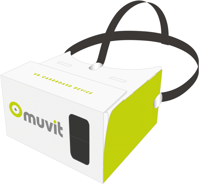 Muvit Cardboard Vr Mobile Phone 3d Headset (700x700)