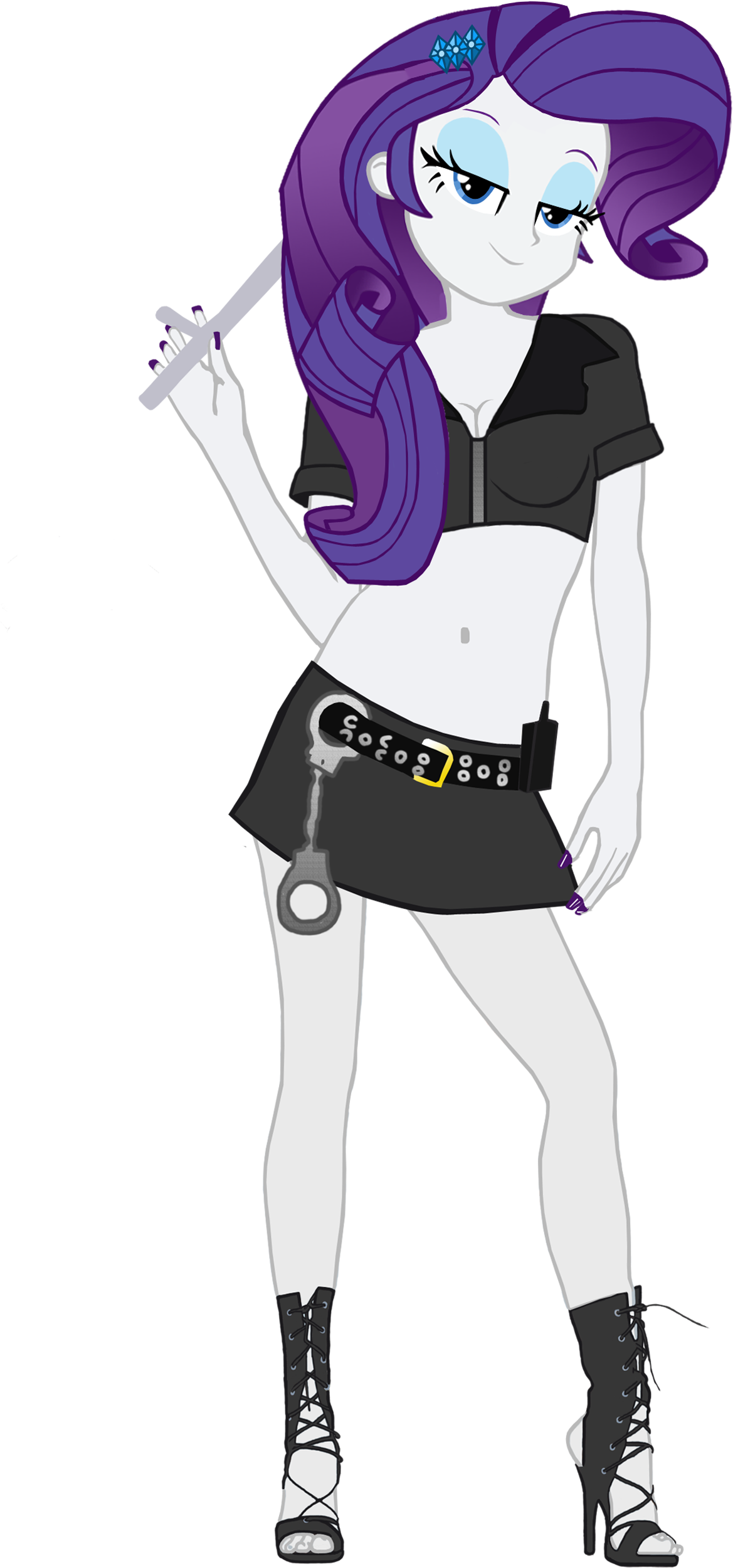 Multilazyazz23, Bedroom Eyes, Belly Button, Equestria - Cartoon (1750x2500)