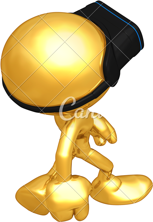 Man With Virtual Reality Headset - Cartoon (800x800)