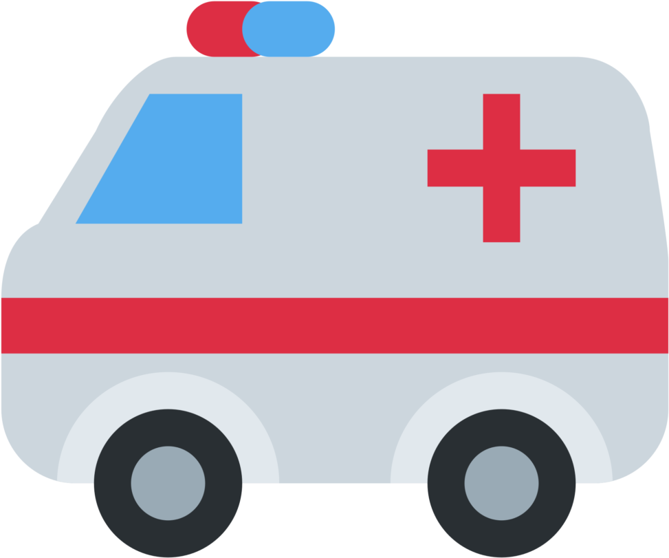 Ambulance, Emergency, Vehicle, Transportation, Emoj, - Ambulancia Svg (1024x1024)