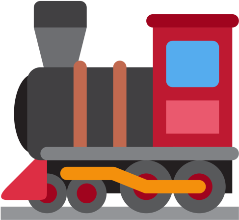 Locomotive, Engine, Railway, Steam, Train, Emoj, Symbol - Steam Locomotive Icon (512x512)