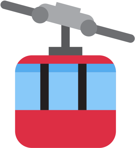 Mountain, Cableway, Cable, Gondola, Air, Railway, Transportation, - Tramway Emoji (512x512)