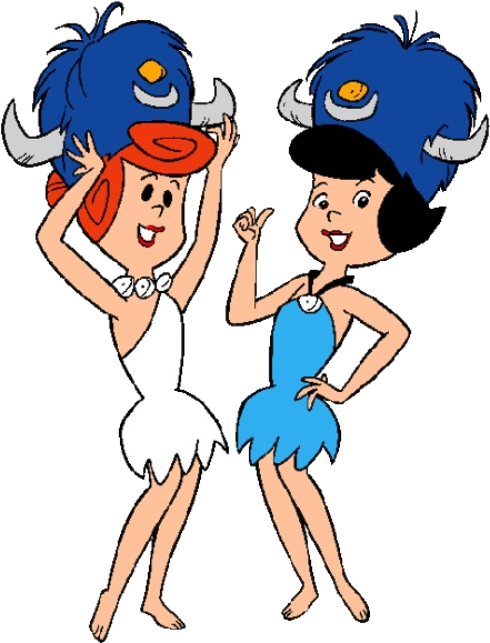 Betty Rubble Wilma Flintstone Fred Flintstone Barney - Flintstones Wilma And Betty (600x600)