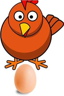 Egg Pooping By Thesloveniandevil - Cartoon Chicken Shower Curtain (500x500)