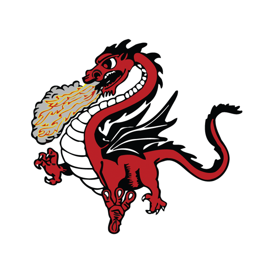 Social Media - Purcell Dragons Football Logo (900x900)