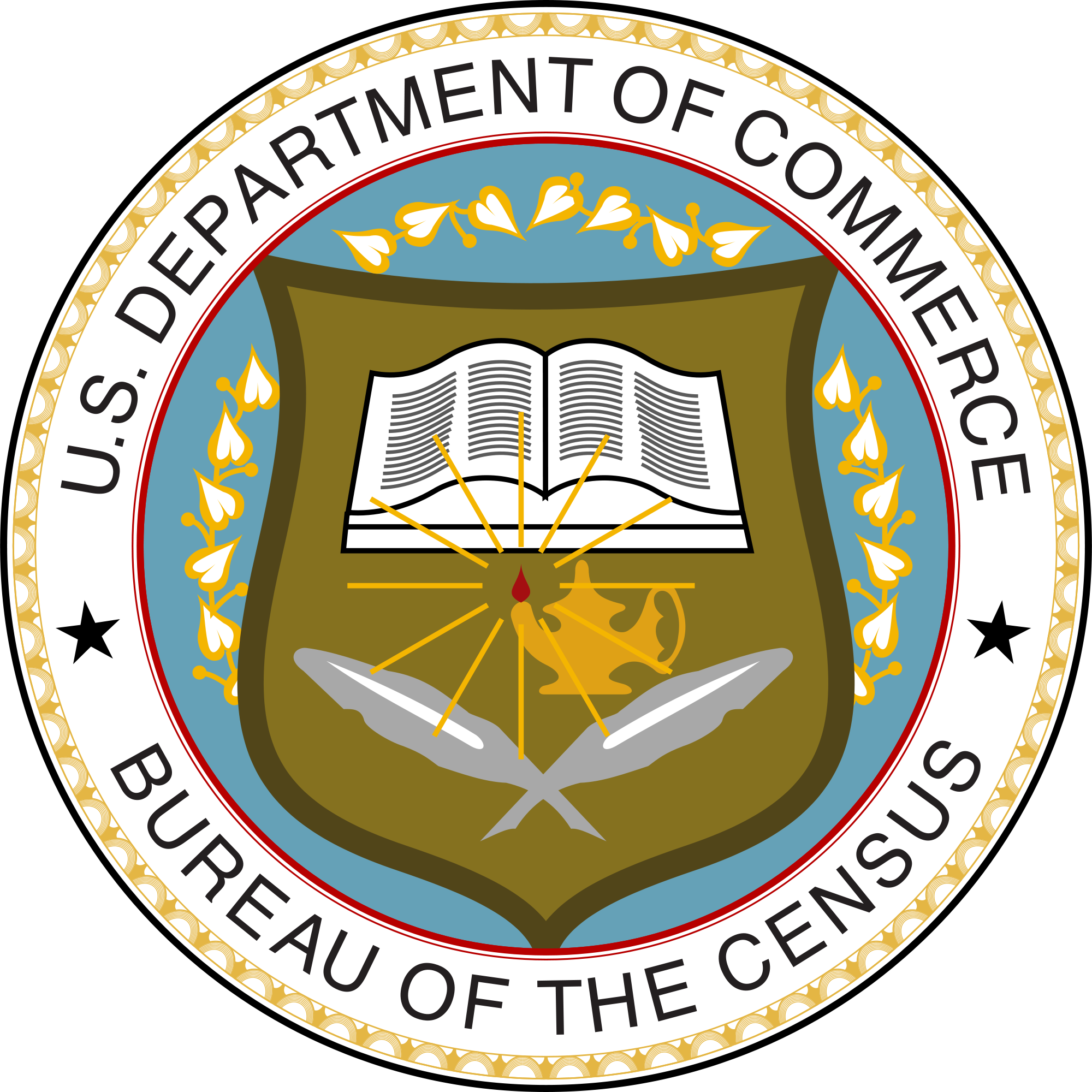 Federal Cliparts - Us Department Of Commerce Census Bureau (2000x2000)