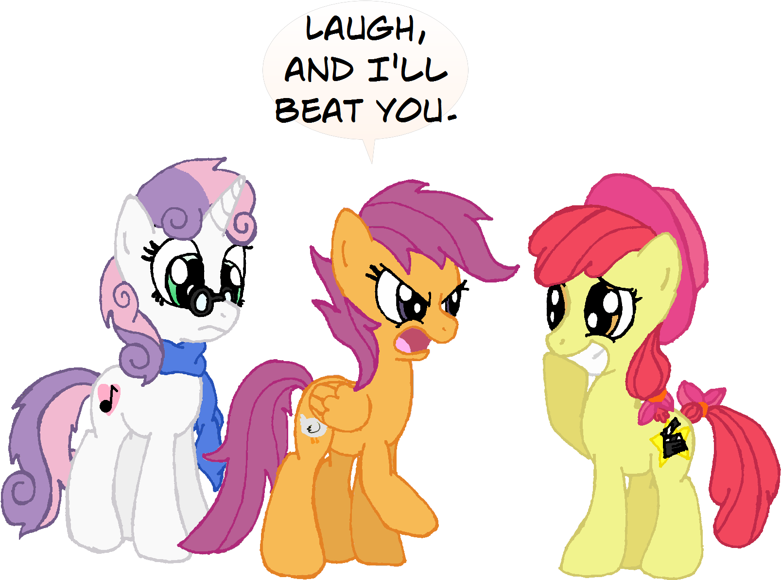 My Little Pony Friendship Is Magic Scootaloo Cutie - Mlp Music Note Cutie Mark (1695x1247)