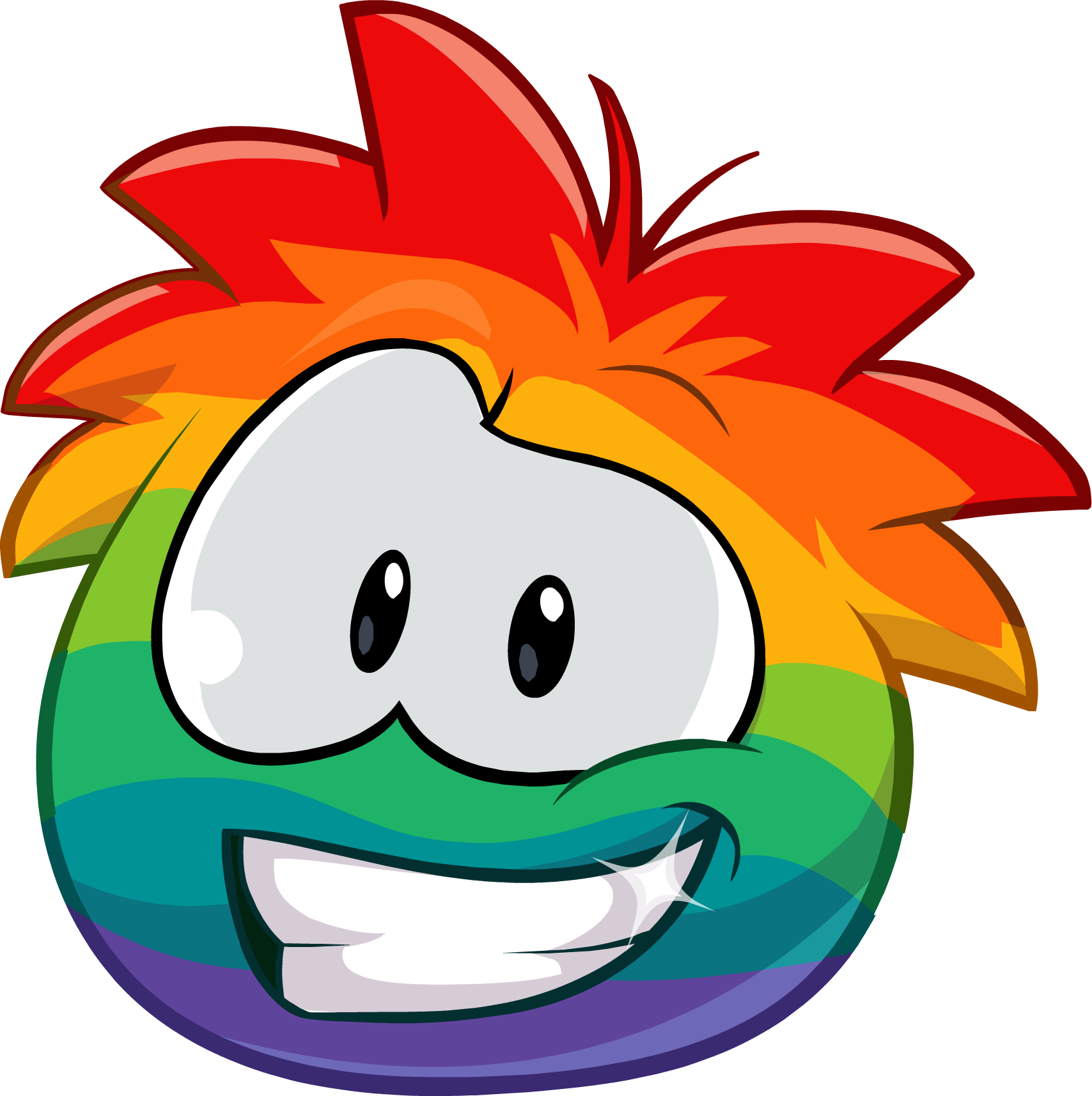 Skittles - Club Penguin Rainbow Puffle (1708x1714)
