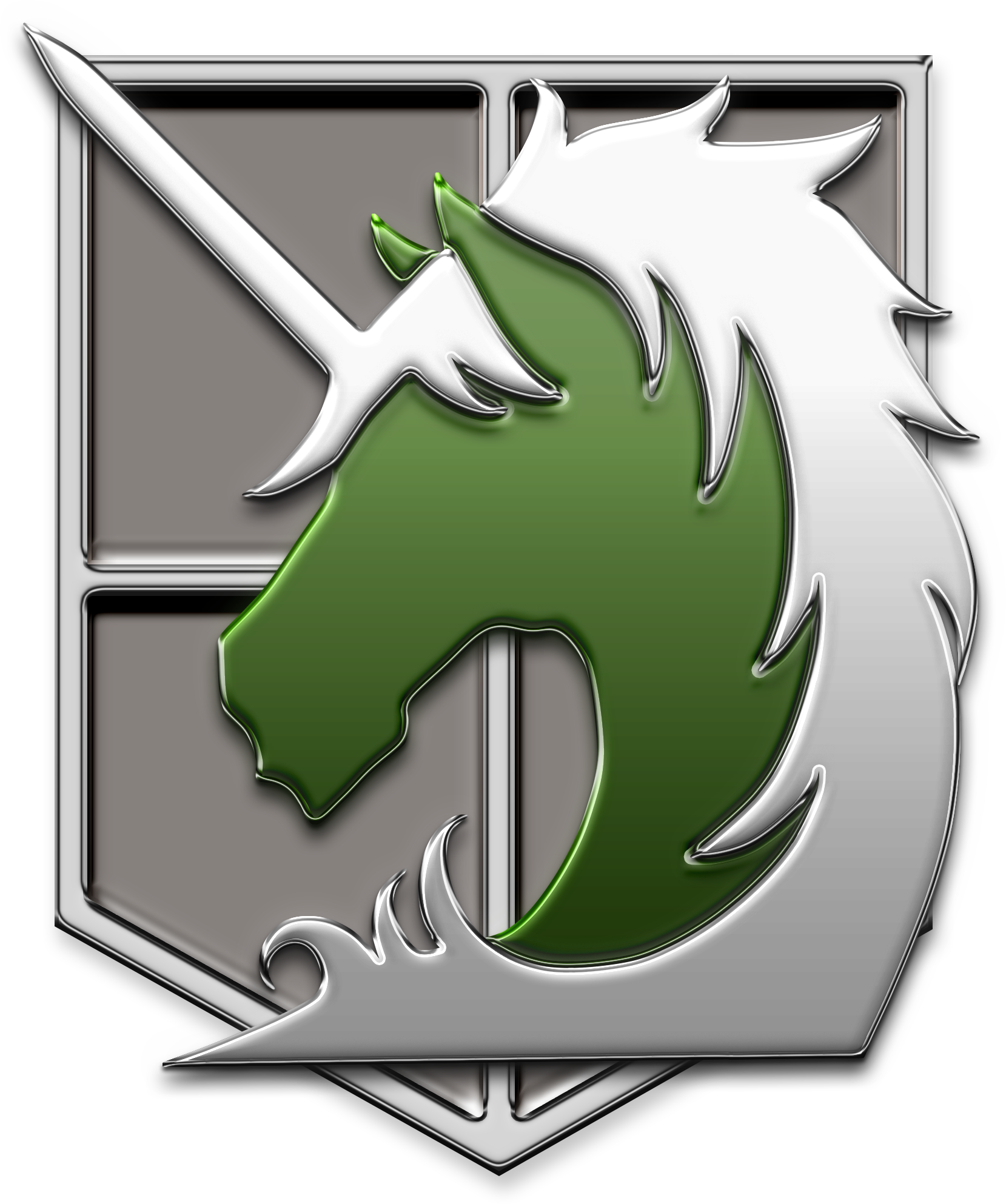 Attack On Titan Military Police - Emblem (1659x1986)