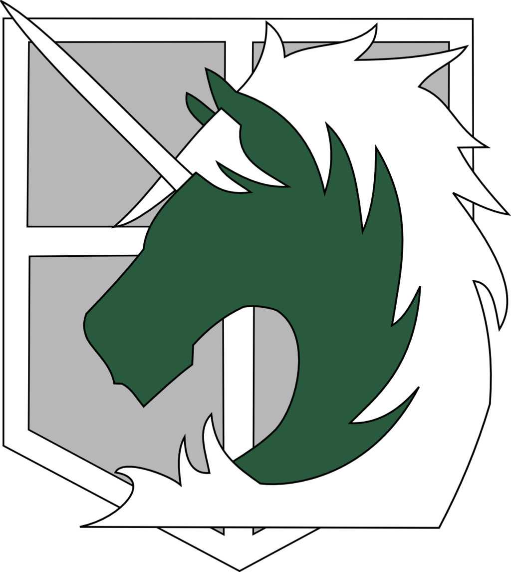 Shingeki No Kyojin Military Police Logo - Attack On Titan Military Police Logo (1024x1145)