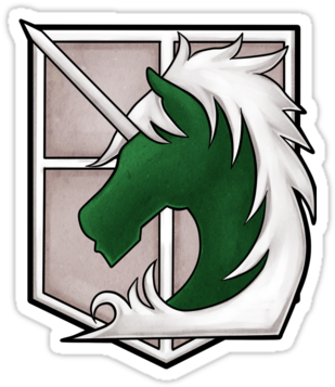 Shingeki No Kyojin Military Police Logo Vanesa Aguilar - Attack On Titan Military Police (375x360)