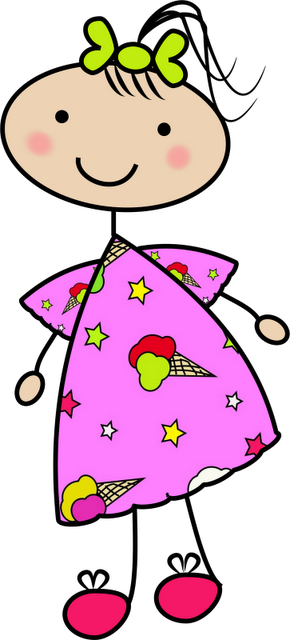 Meninas Palitos Lindas - Desenho De Menina Palito (290x640)