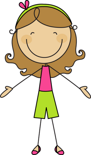 Risultato Immagine Per Stick Figure People Clip Art - Stick Kids Clipart (300x512)
