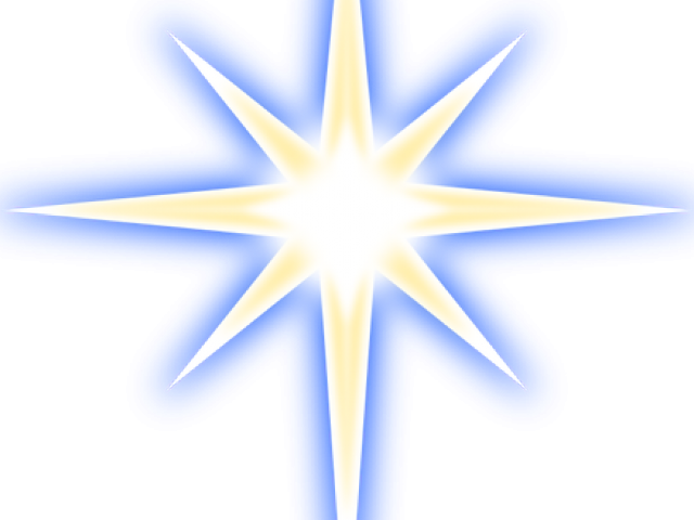 Glow Clipart Star Nativity - Christmas Star Clip Art (640x480)