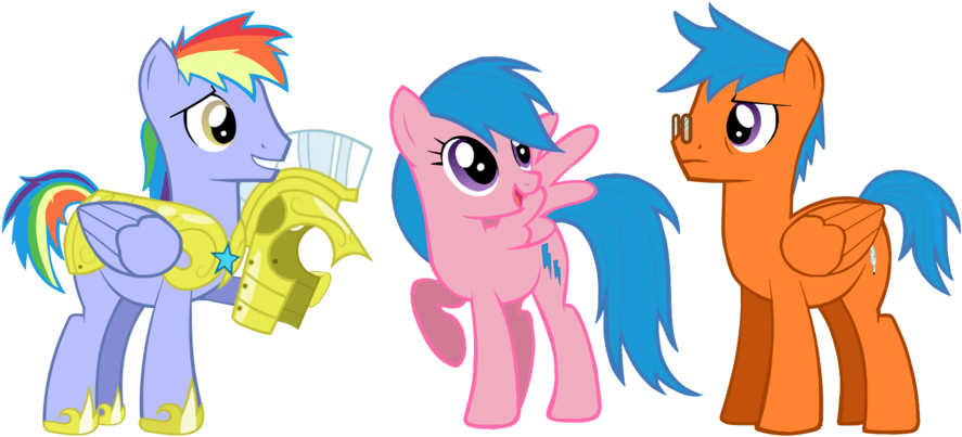 Rainbow Dash Pony Cartoon Mammal Vertebrate Horse Like - Rainbow Blaze And Firefly (1024x473)