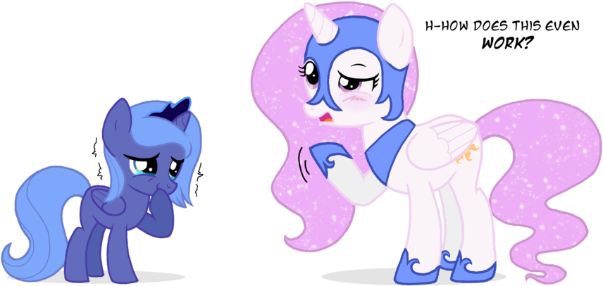 My Little Pony Friendship Is Magic Princess Luna As - Mlp Celestia And Luna Young (900x431)