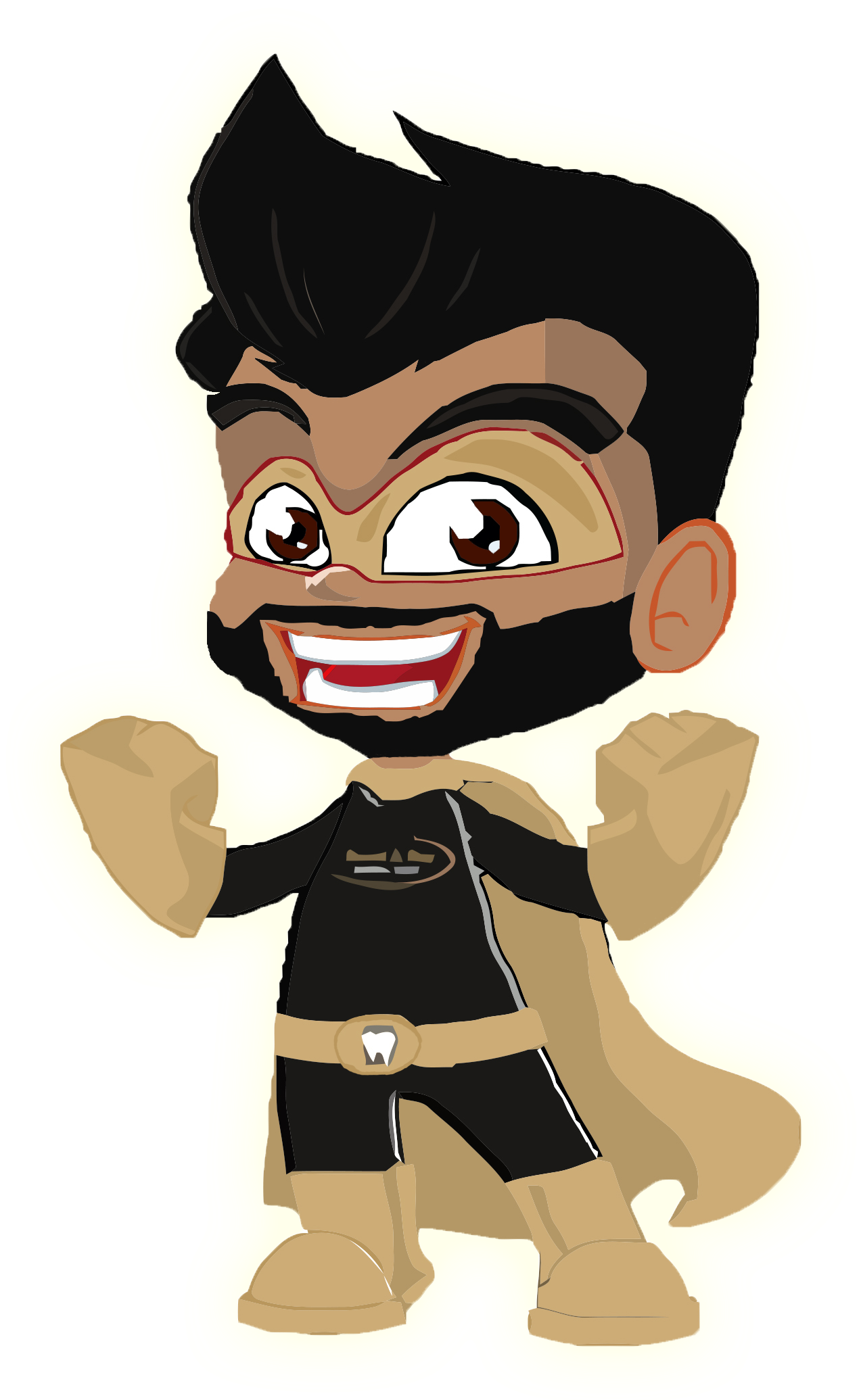 Super Ravat No Background With Glow - Cartoon (2083x2083)