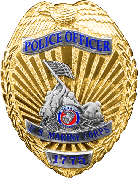 Military Police Officer Badge - Usmc Military Police Badge (465x599)