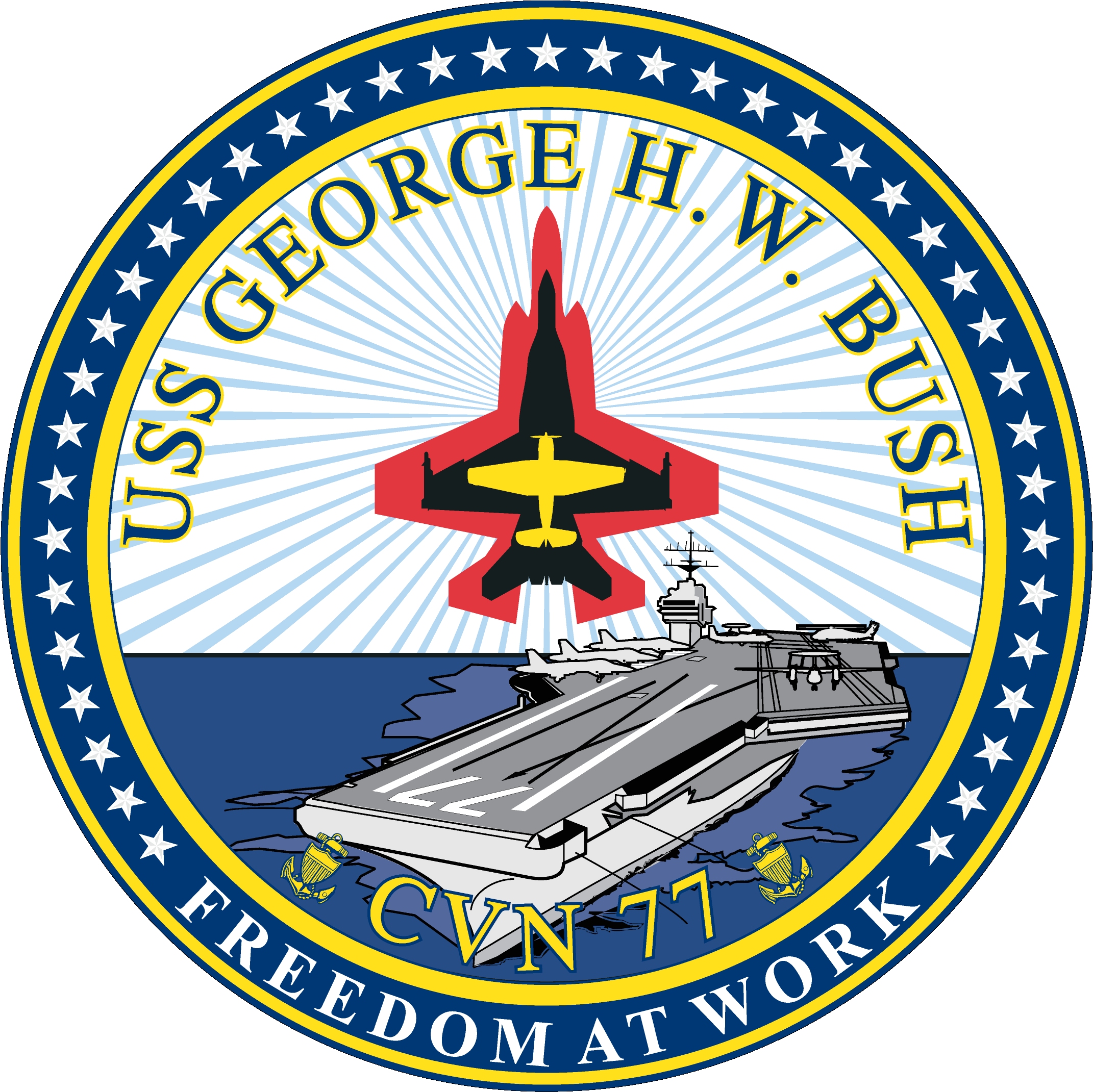 She Is Named For The 41st President Of The United States - Uss George Hw Bush (2206x2206)