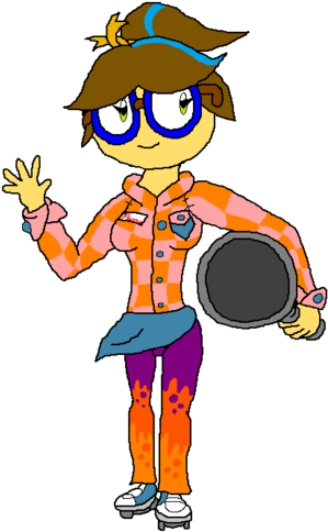 Waitress Penny - Cartoon (308x500)