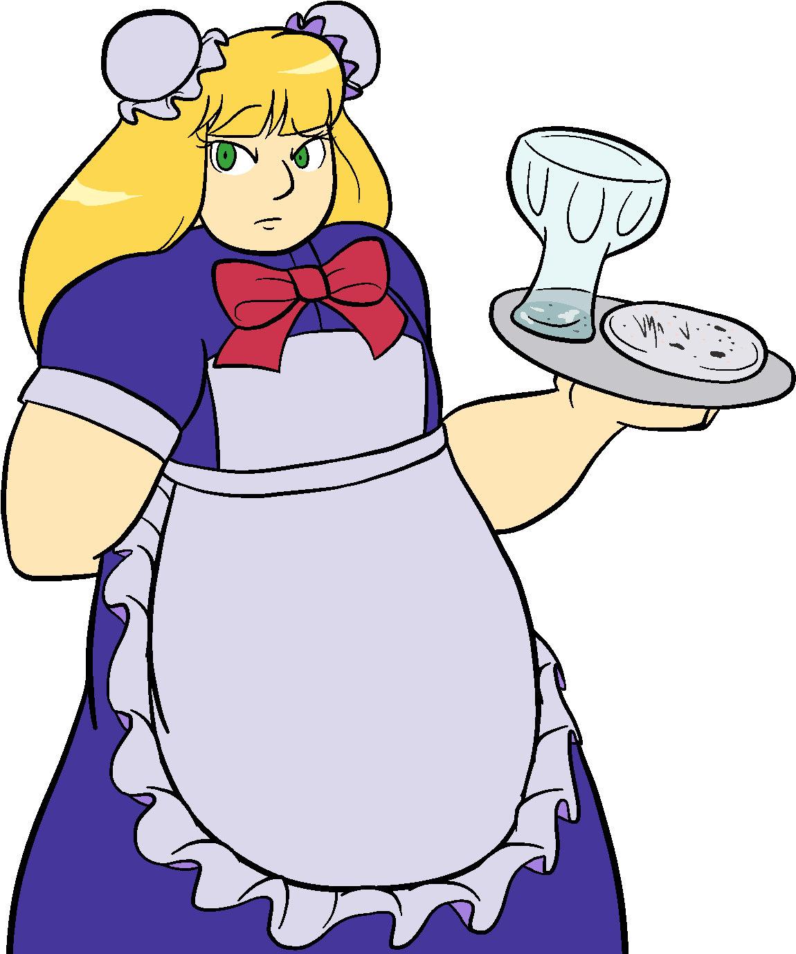 "junko Taking The Job Of A Diner Waitress - Waiter (1265x1395)