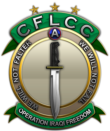 Coalition Forces Land Component Command, Or Cflcc, - Emblem (377x450)