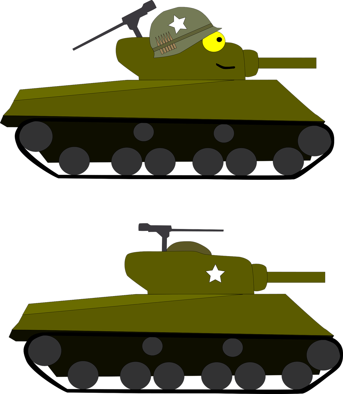Army Tank Clipart - Tanque De Guerra Animado (1116x1280)