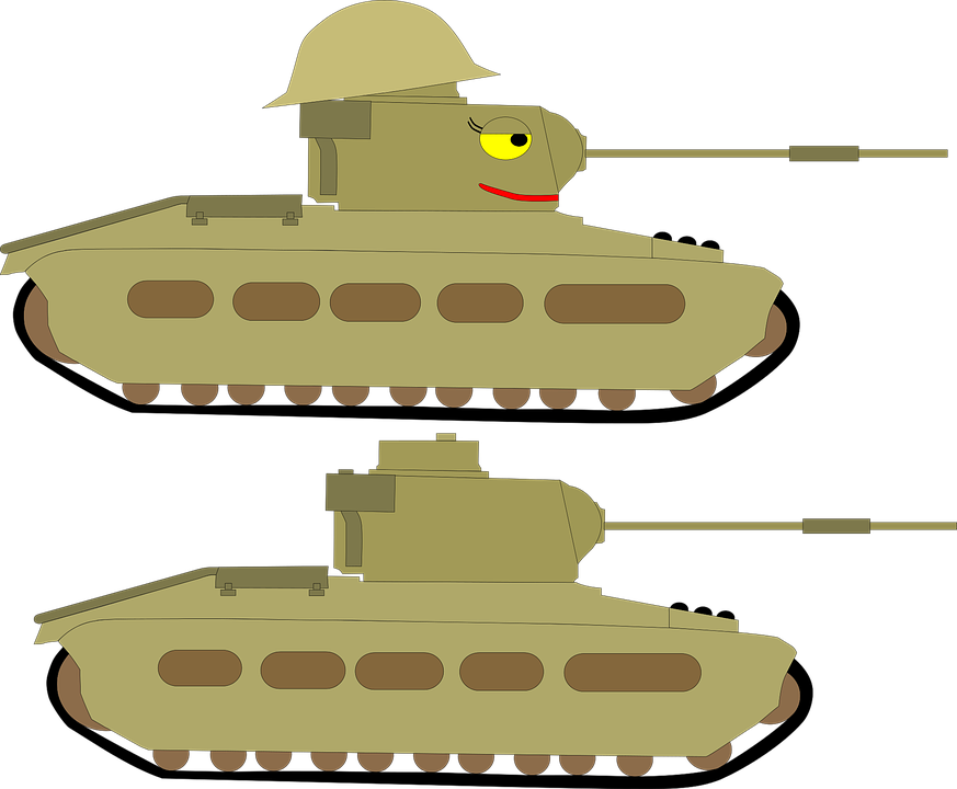 Army Tank Clipart 8, - Tanque Animado Png (873x720)