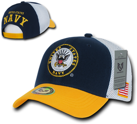 Us Navy Cap - Rapid Dominance S010 - Deluxe Mesh Military Caps - (500x500)