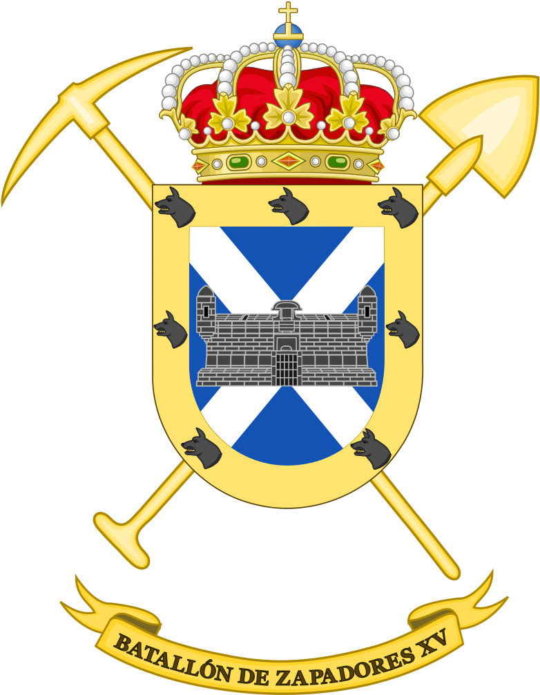 15th Military Engineering Battalion - Coat Of Arms Usba (798x1023)