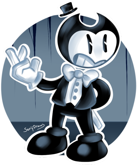 A Dapper Bendy, Being Dapper, He Is Dapper - Cartoon (540x575)