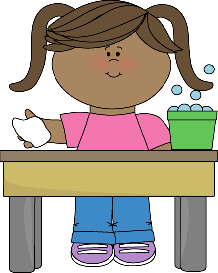 Classroom Table Washer Clip Art - Cartoon Of Pencils In Table (440x550)