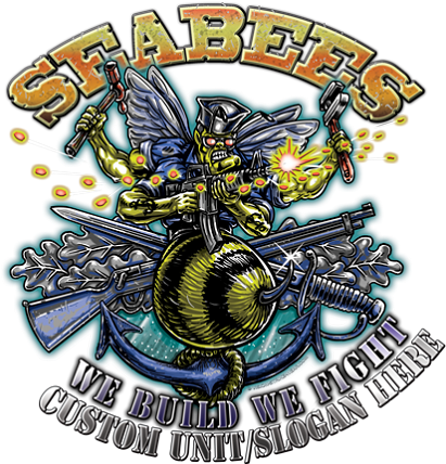 Seabee Nmcb Construction Battalion We Build We Fight - Seabees Tattoo Designs (426x450)