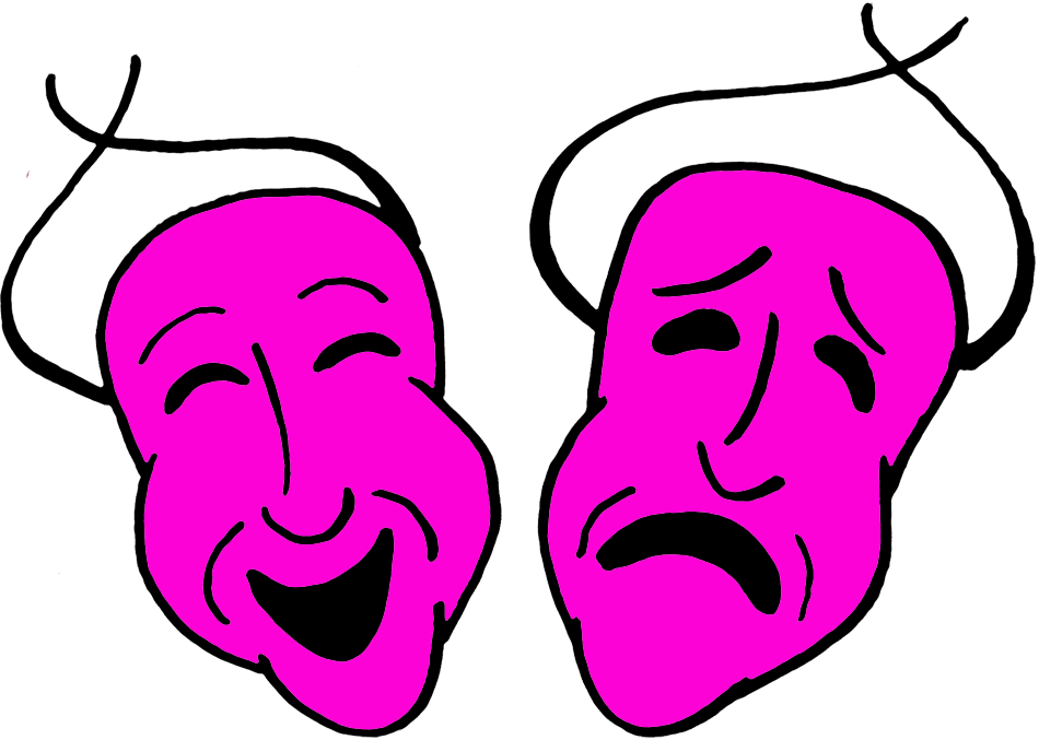 Laugh Up A Cure - Comedy And Tragedy Masks (950x677)