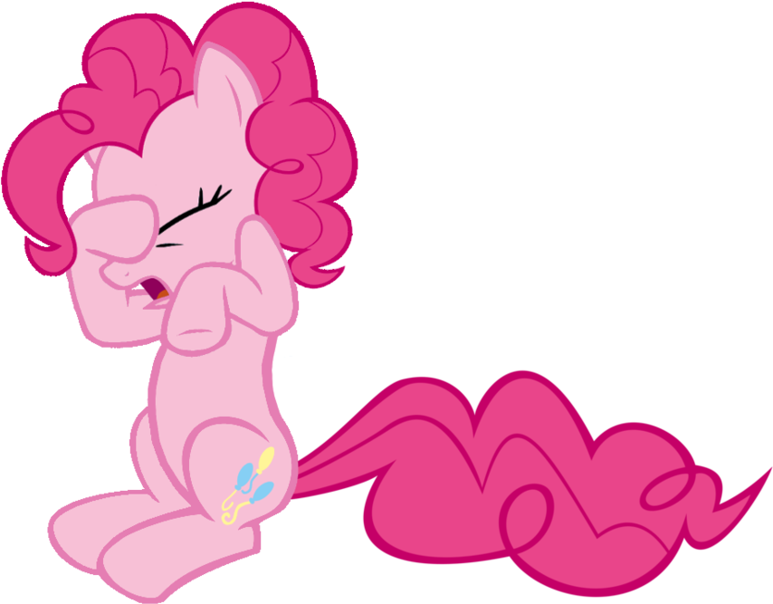 Kuren247, Earth Pony, Eyes Closed, Facehoof, Female, - Pinkie Pie (900x717)
