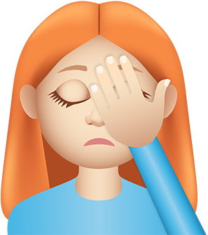 Gingermoji7 All408px 0010 Layer Comp 11 Straighthairgirlfacepalm - Layers (408x408)