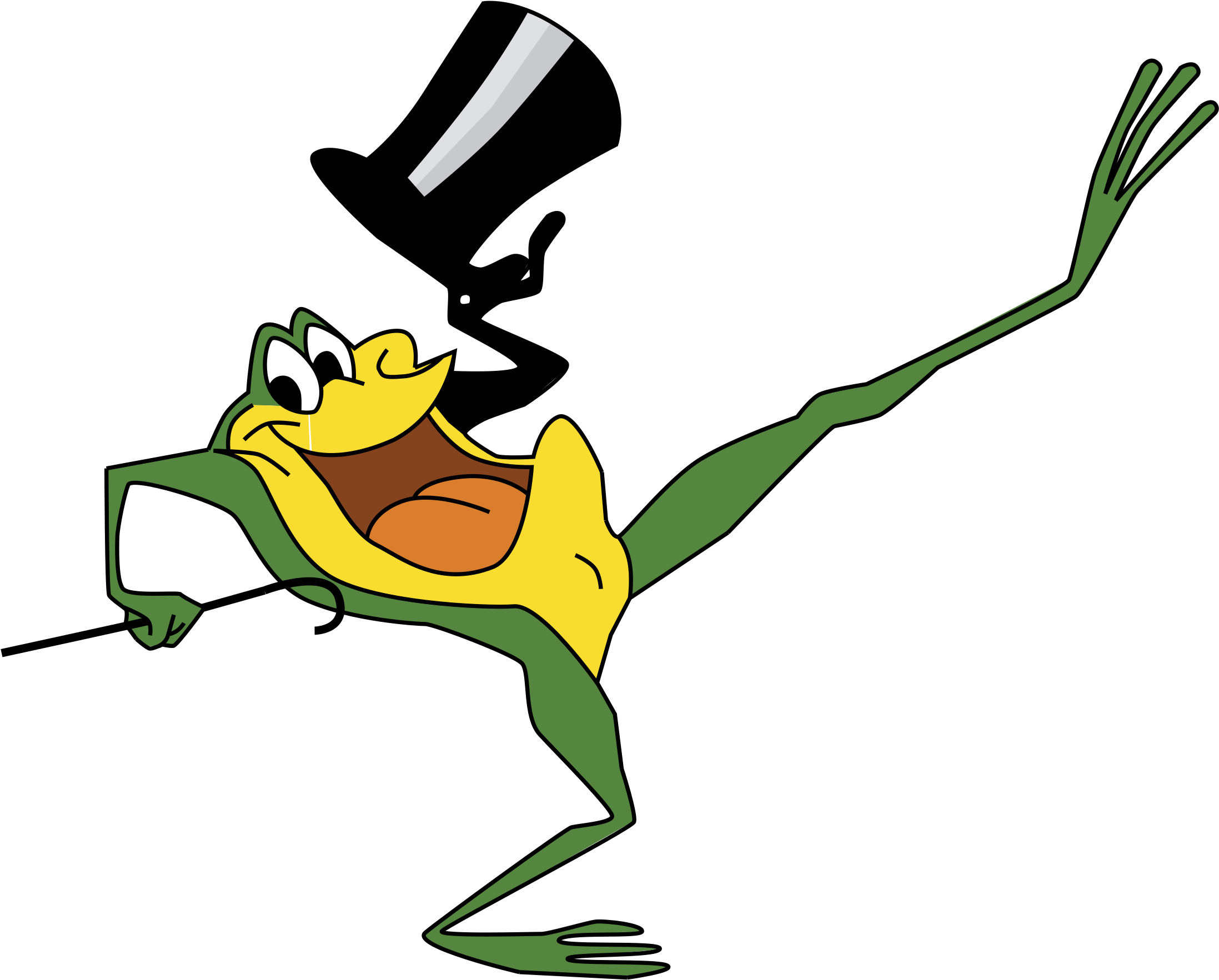 Warner Bros Michigan J Frog Logo Black And White - Hello My Baby Hello My Honey (2400x2400)